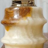 Amber Marbled Onyx Table Lighter