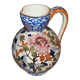 Gien earthenware pitcher peony decor.