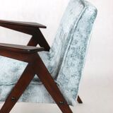 Light blue bunny armchair by józef chierowski, 1970s