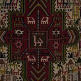 Vintage Turkish Oushak Rug Handwoven 104x285 cm