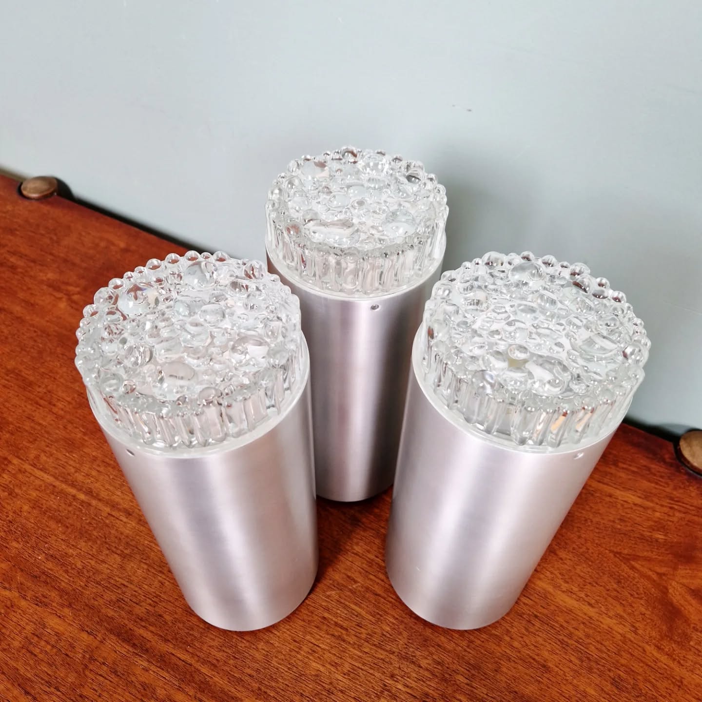 Set of 3 Space Age ceiling lights, Staff Leuchten, 1970