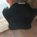 Black and gold baroque mirror