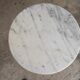 Table bistro marble top cast iron foot