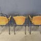 Wicker chairs attributed to Frederick Weinberg, 1960s, set of 6