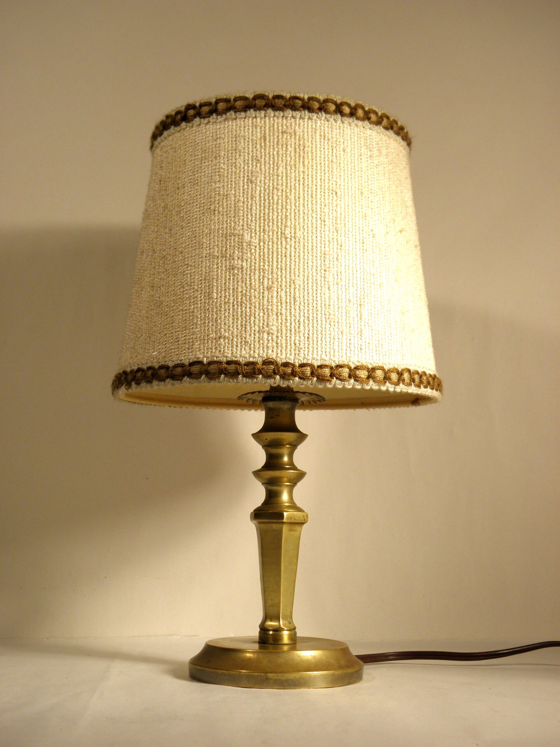 Brass table lamp