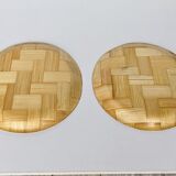 2 Bamboo trays of Asian origin certainly 1950