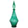 Green Glass Genie Carafe with Stopper, Italy, 1960s