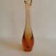 Golden orange orchid vase from Kastrup Glassworks 1950