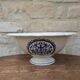 Vintage large salad bowl Gien Rouen model blue arabesques 30x14cm