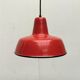 German enamelled pendant lamp from the mid-century by Kaiser Idell / Kaiser Leuchten, 1960s.