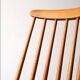 Paire de chaises scandinaves, en hêtre et acajou