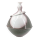 Signed spinning top vase in porcelain, 1970s