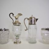 Glass pitchers, 1960s, set of 4