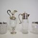 Glass pitchers, 1960s, set of 4