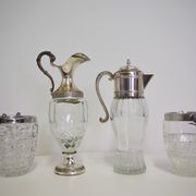 Glass pitchers, 1960s, set of 4