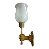 Beautiful wall light, torch, golden bronze