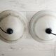 Pair of glass paste chandeliers