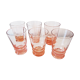 Set of 6 glasses pink