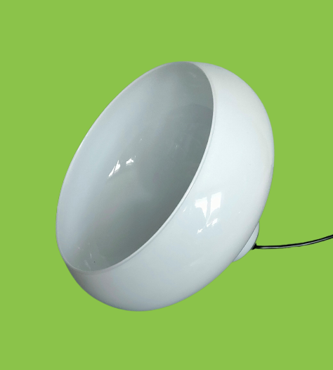 Large vintage opaline chandelier ~ 1970s