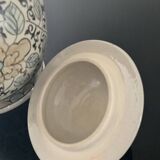 Vintage covered stoneware pot