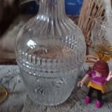 Ensemble ancien de six verres à liqueur et carafe