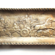 Gilded bronze pocket tray, signed Max Le Verrier: The attack of the chariot by the lions