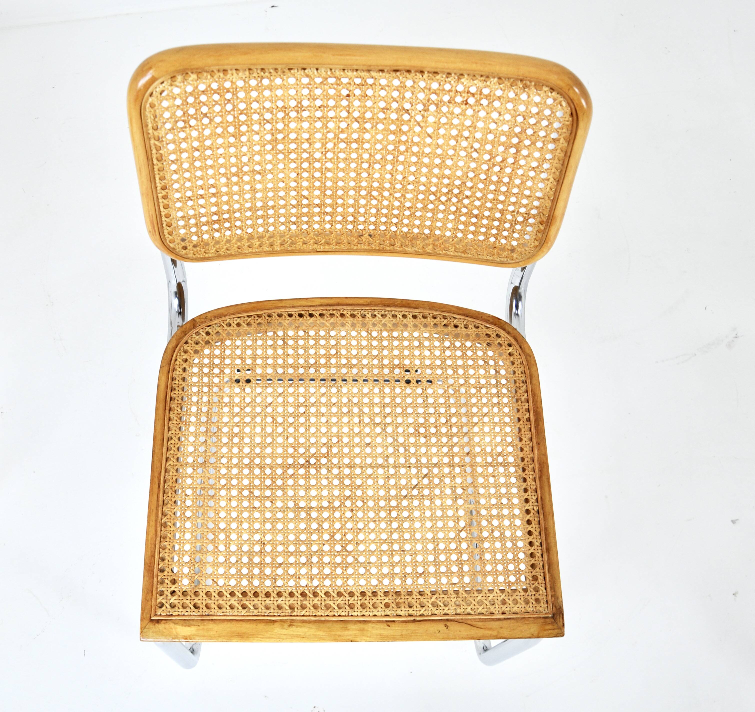 Ensemble de 4 chaises style B32 par Marcel Breuer