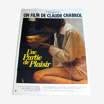 Original cinema poster "A part of pleasure" 1975 Claude Chabrol 120x160 cm
