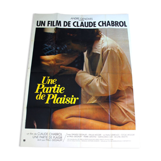 Original cinema poster "A part of pleasure" 1975 Claude Chabrol 120x160 cm