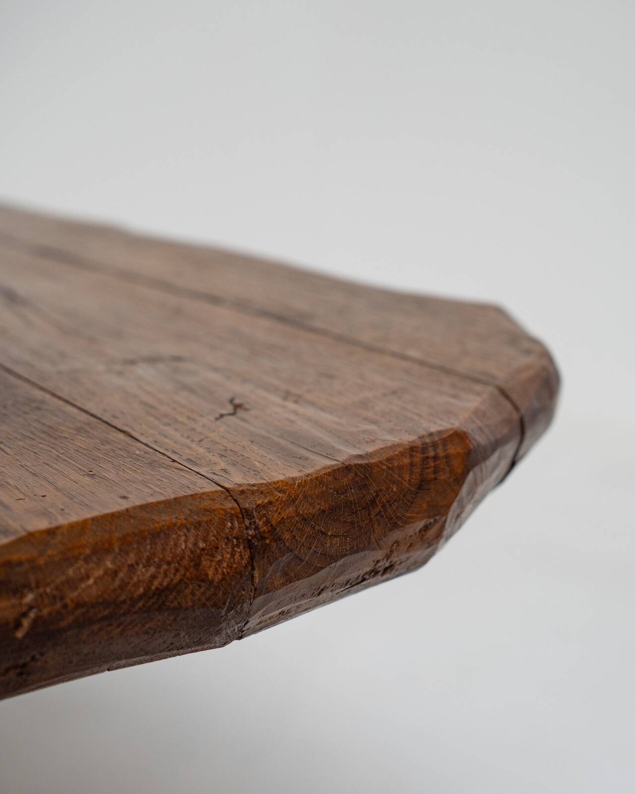 Sculptural French Oak Corkscrew Leg Coffee Table, France 1950s