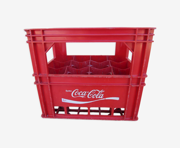 Casier en plastique vintage pour bouteilles Buvez Coca Cola - Buvez Coke 1974