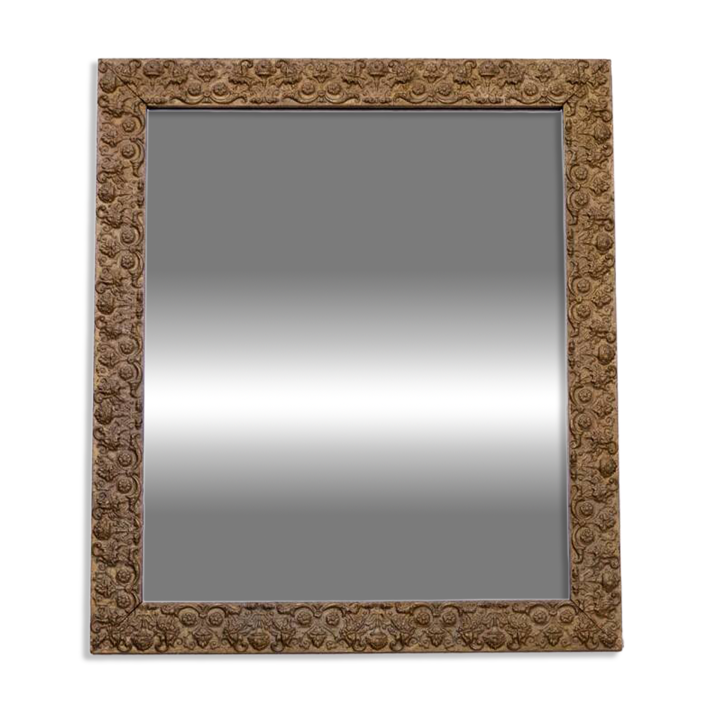 Old mirror in a gold frame.
