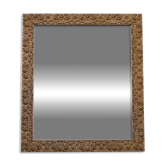 Old mirror in a gold frame.