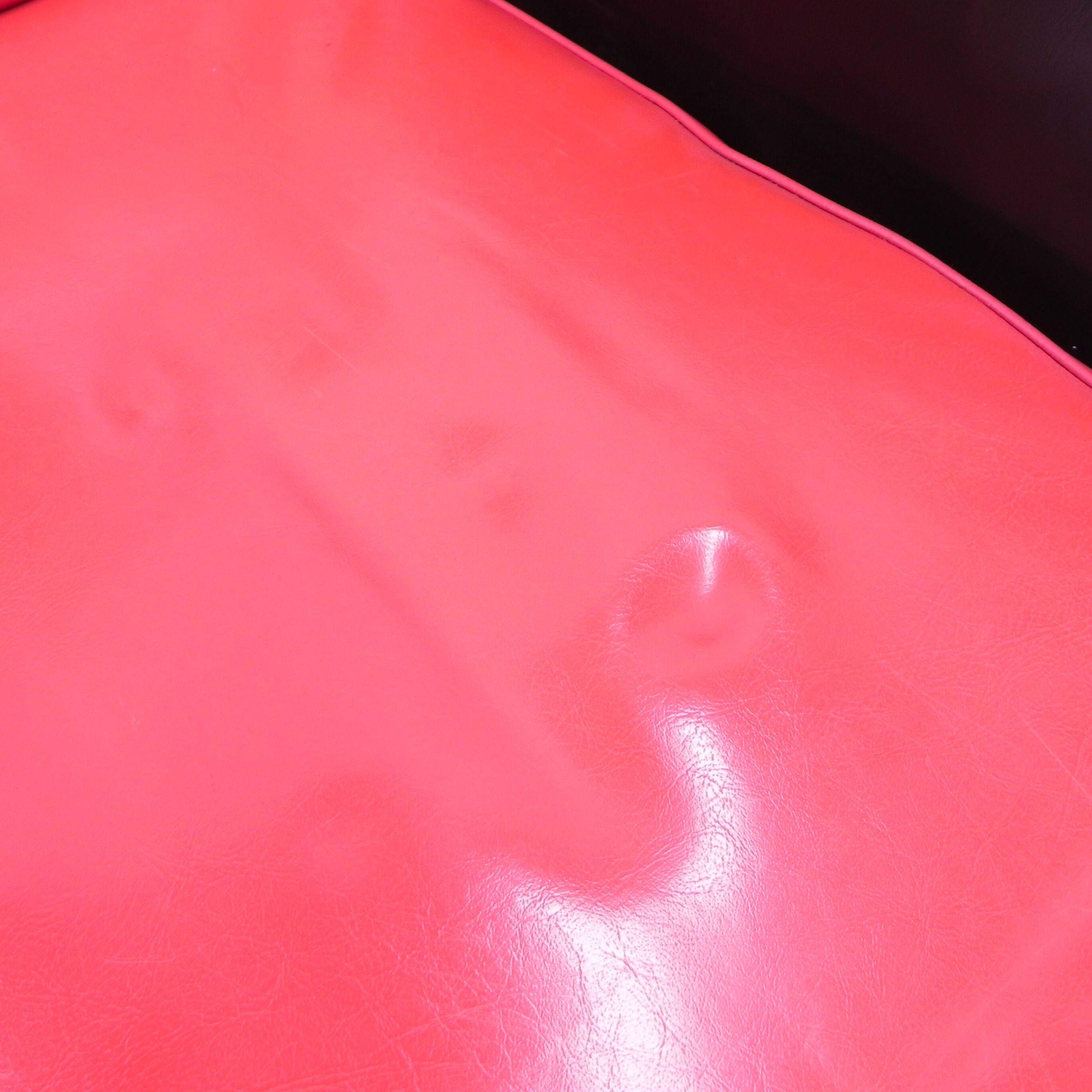 Vintage skai armchair with armrests