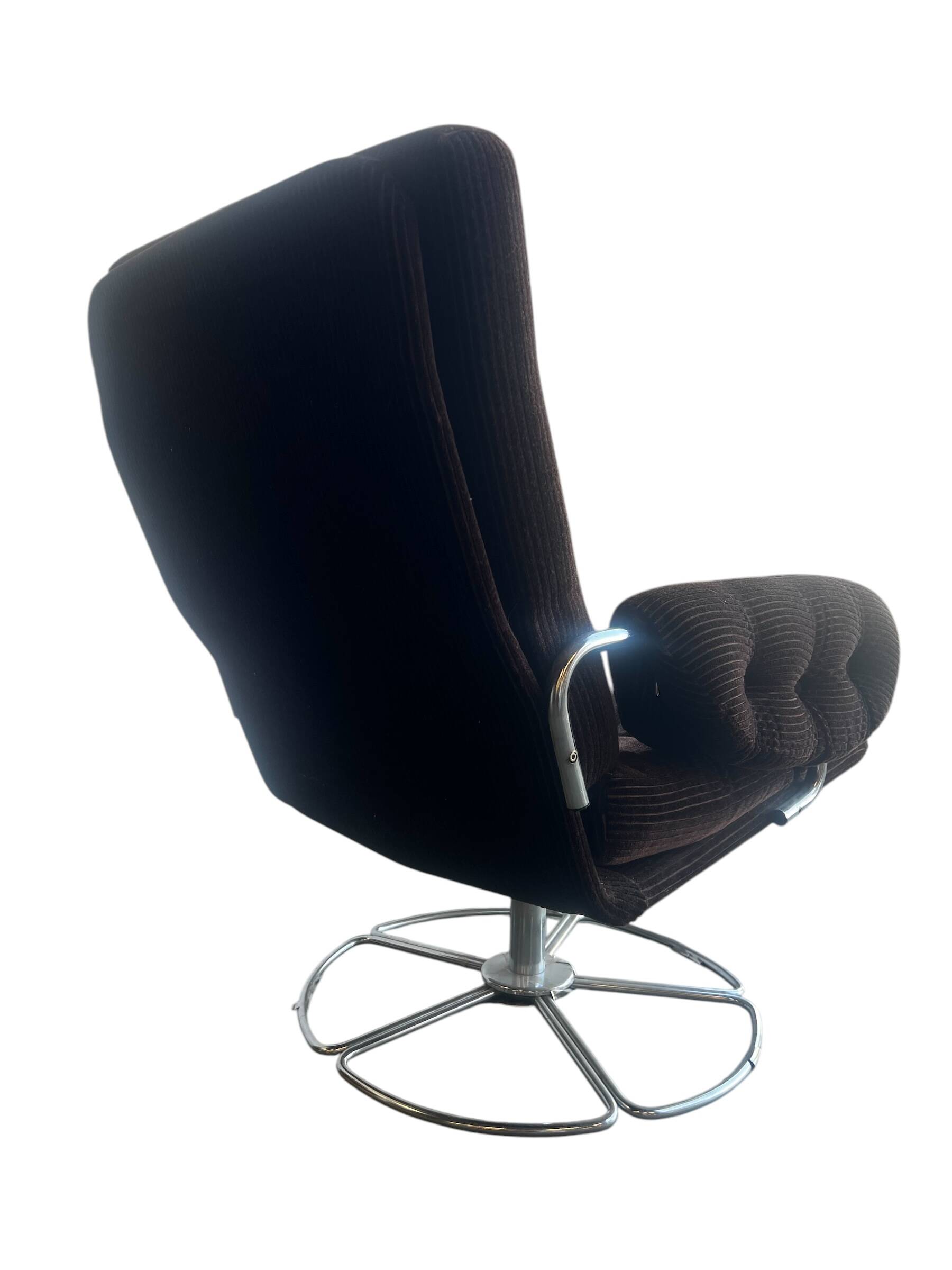 Fauteuil marron/monoplace/chaise longue vintage