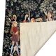 Antique handwoven tapestry Medieval Hunt Unicorn 20th century