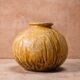 Round reserve pot in glazed terracotta