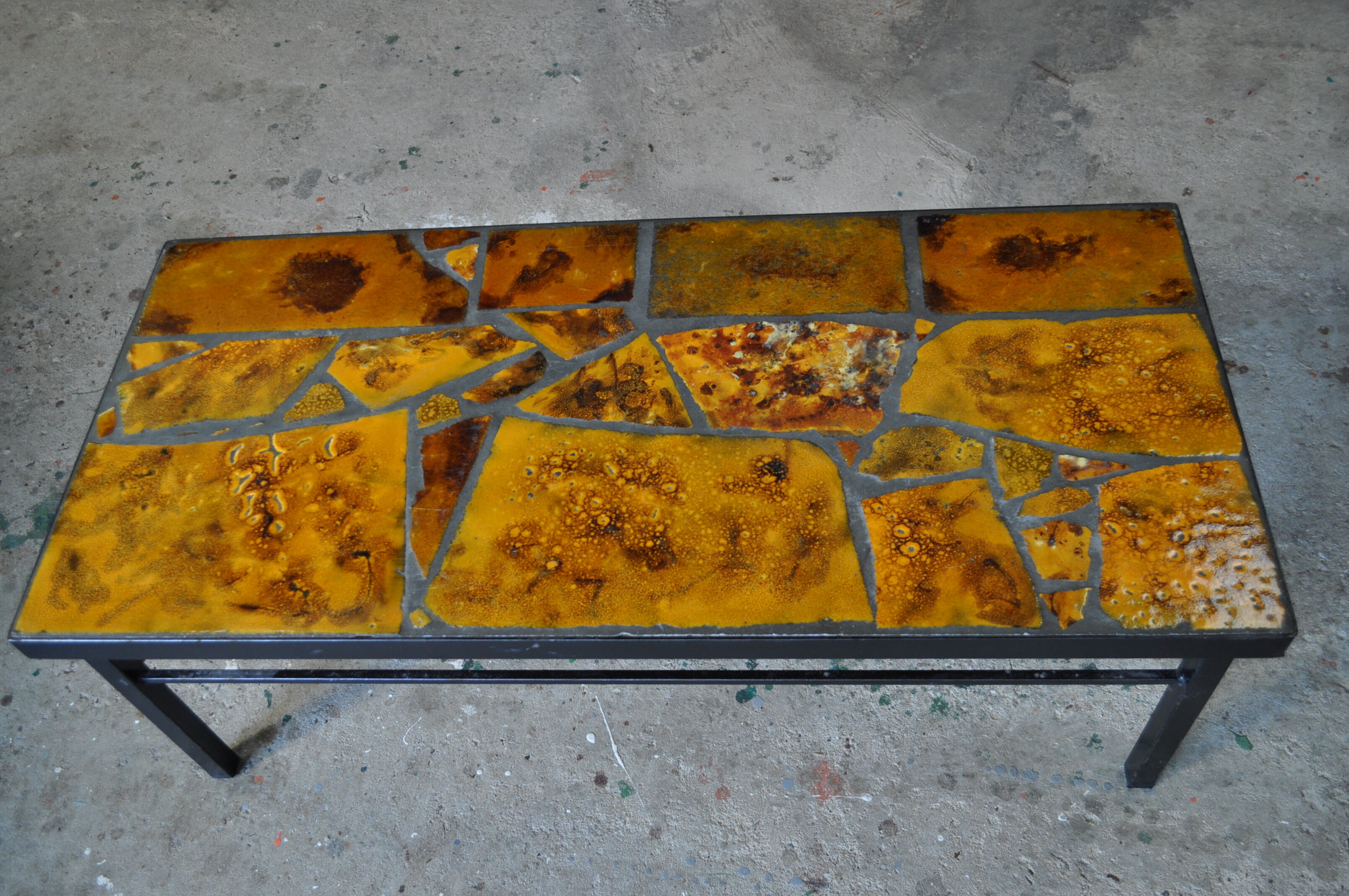 Vintage ceramic coffee table.