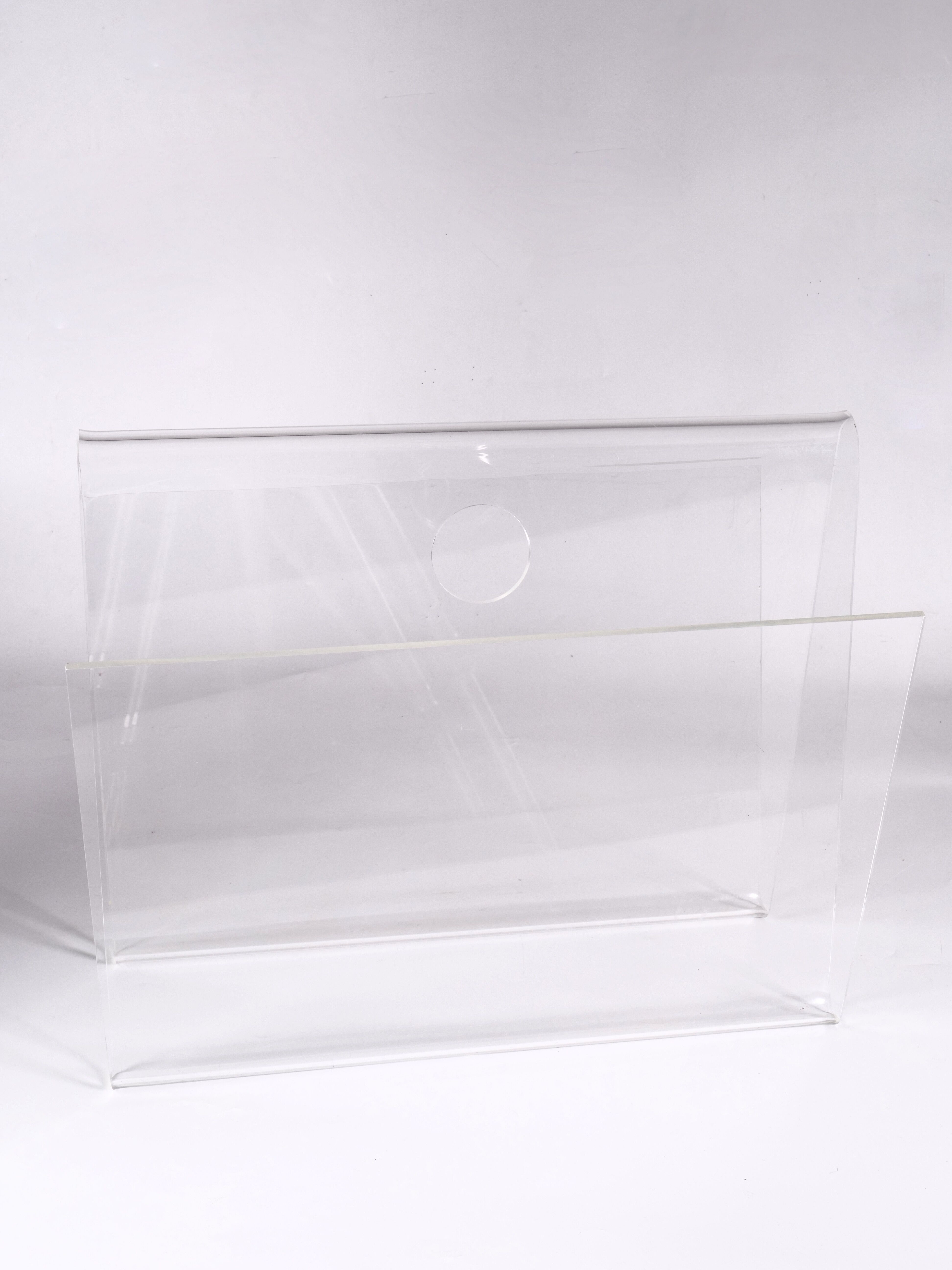 transparent plexiglass review door 1970