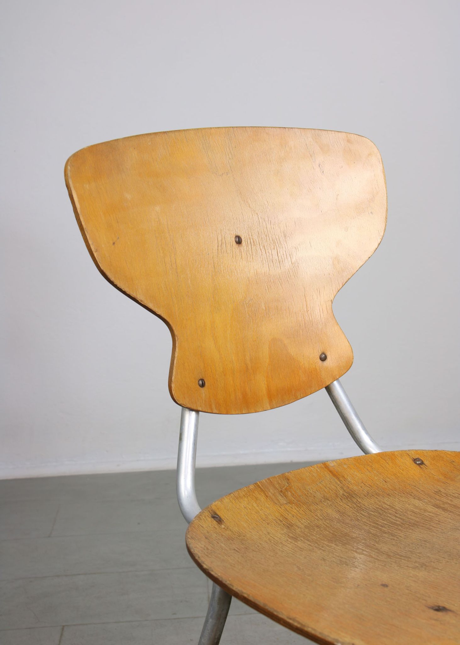 Mid-century plywood chairs by niko kralj, set of 2