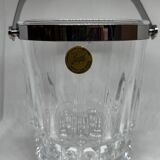 Diamond-cut crystal ice bucket