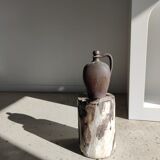 Side table in petrified wood