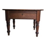 Table de travail française rustique antique de ferme, îlot Louis Philippe