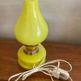 Lampe en verre jaune