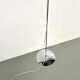 Lampadaire moderniste en métal chromé
