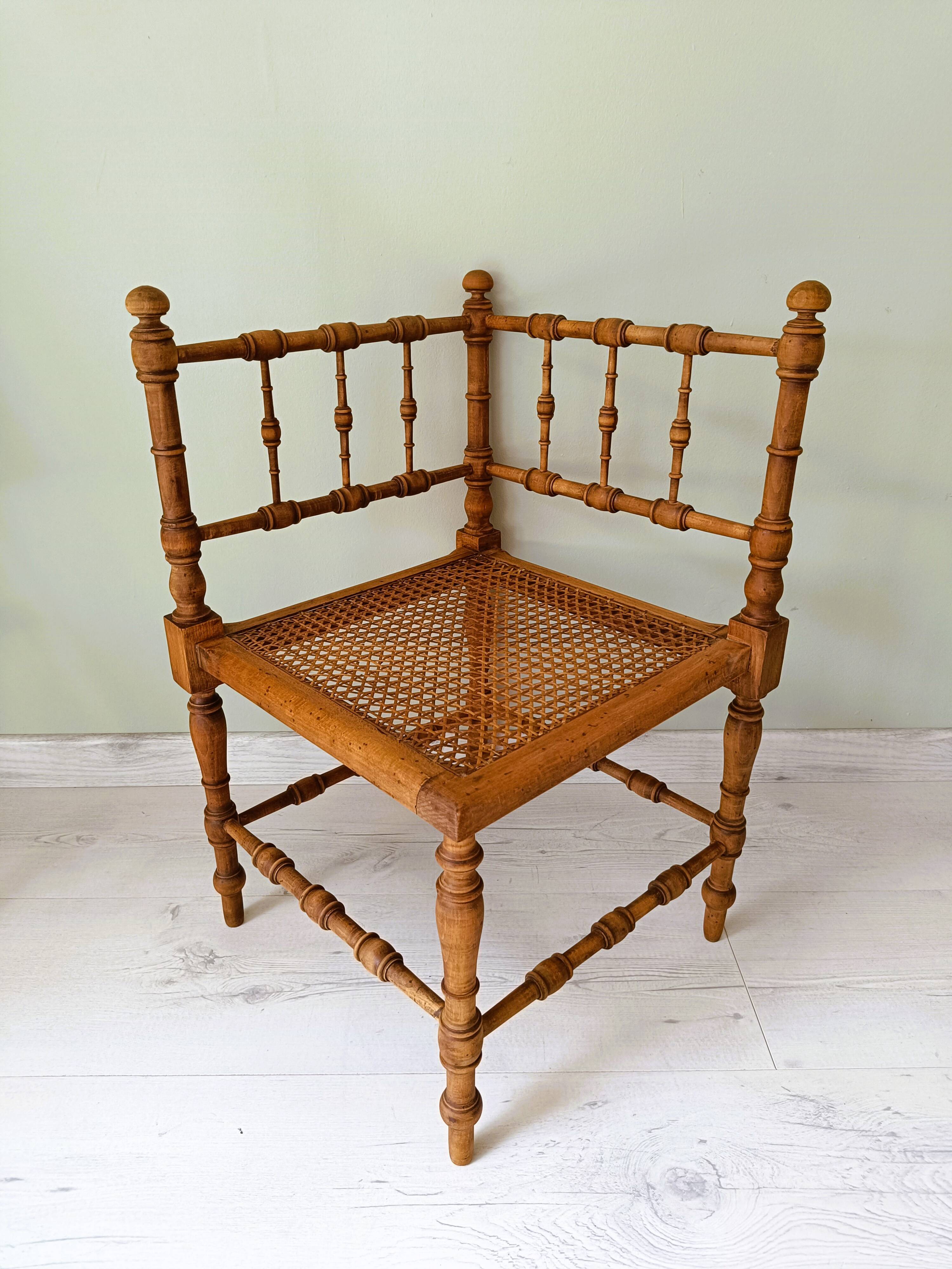 Art Nouveau corner chair