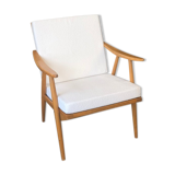 Fauteuil Stella vintage tissus bouclette