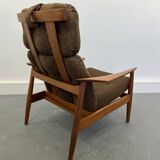 FD-164 Army Chair with Footstool by Arne Vodder for Cado, Set of 2