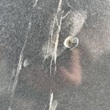 Black marbled formica chairs