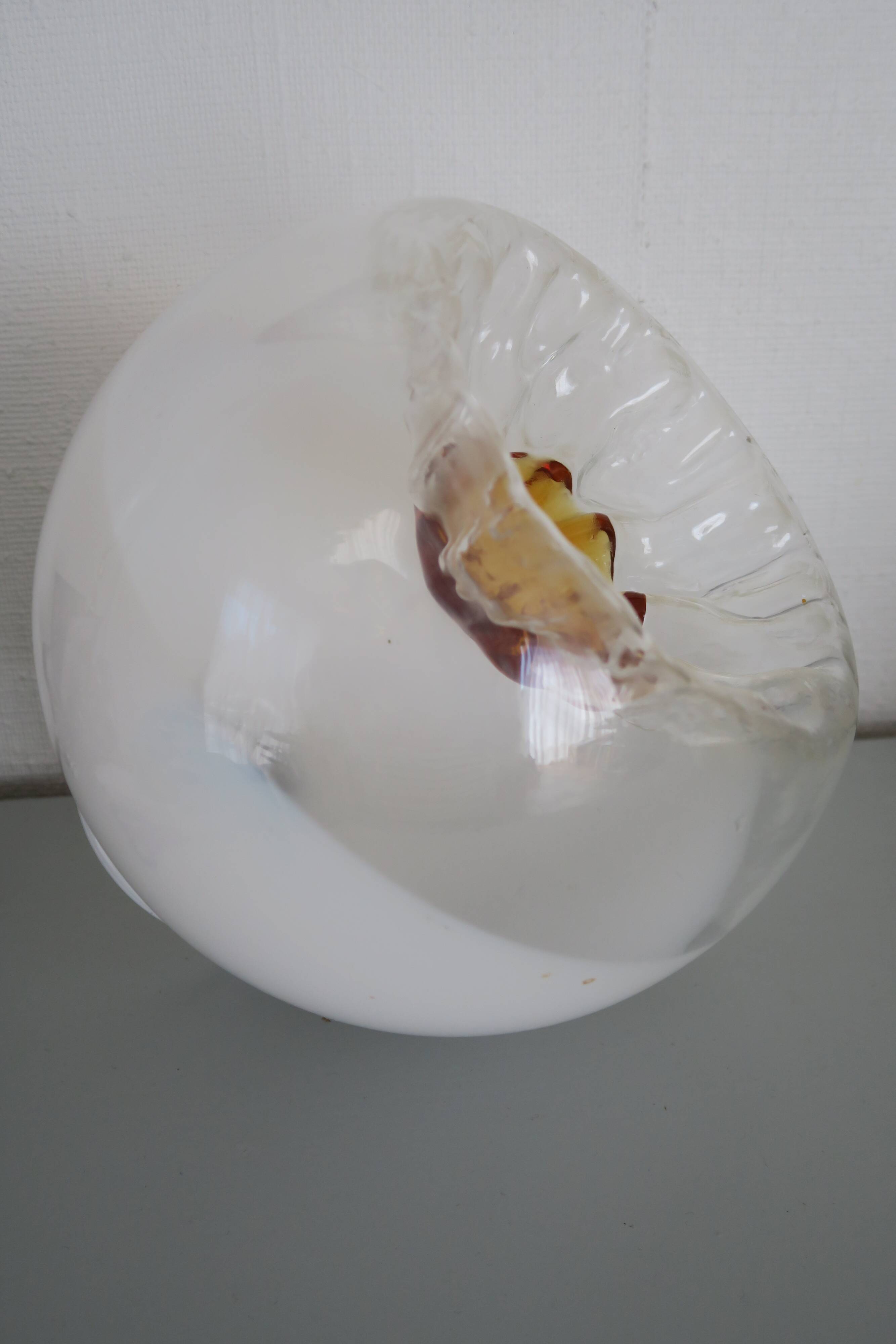 Mazzega Murano suspension globe 25 cm 1960-70